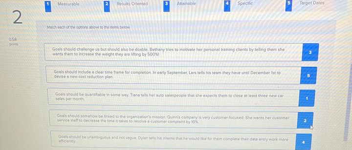  1 Measurable 2. Results Oriented Attainable Speclic Target Dates Narch each