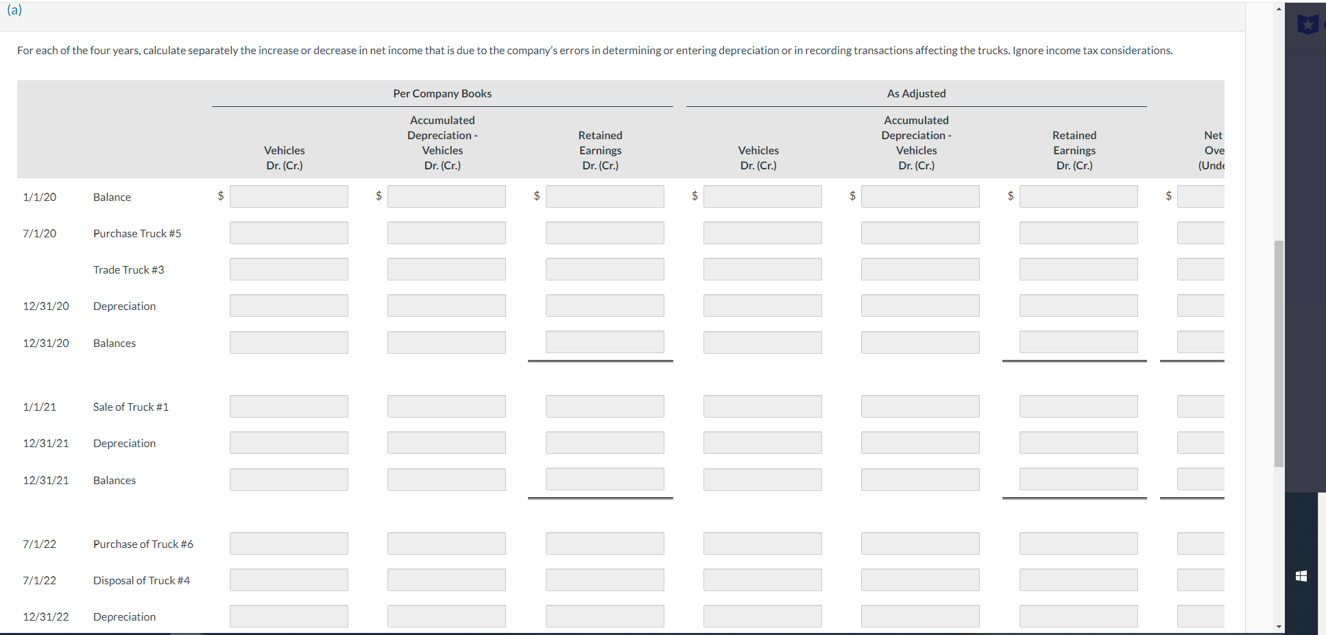 of Marigold Corp. asked the company to prepare a depreciation schedule for