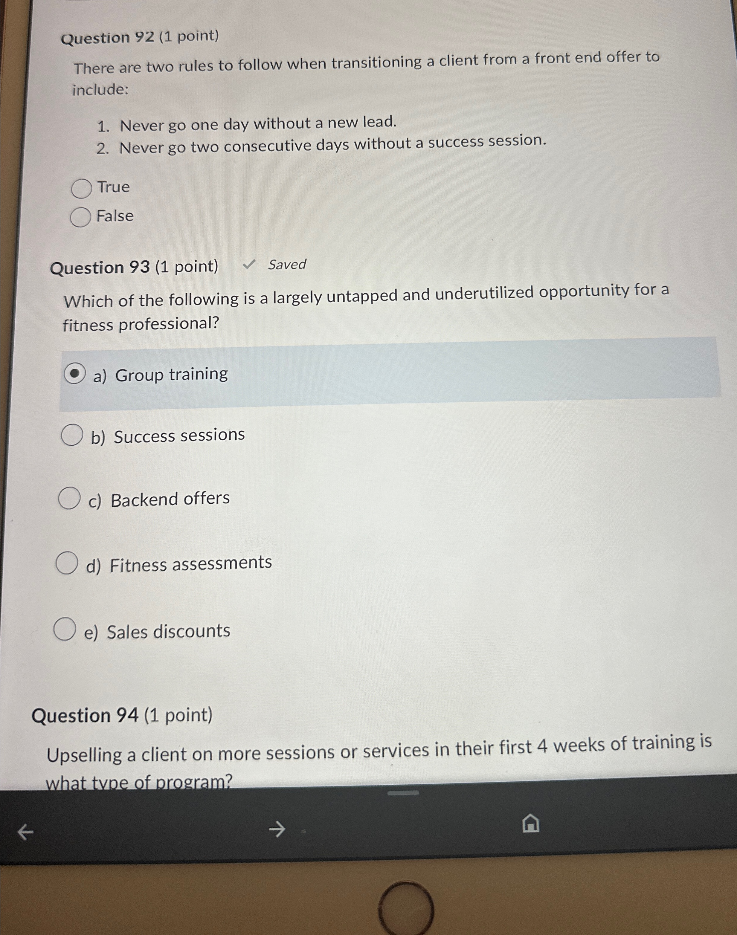  Question 92(1 point) There are two rules to follow when transitioning
