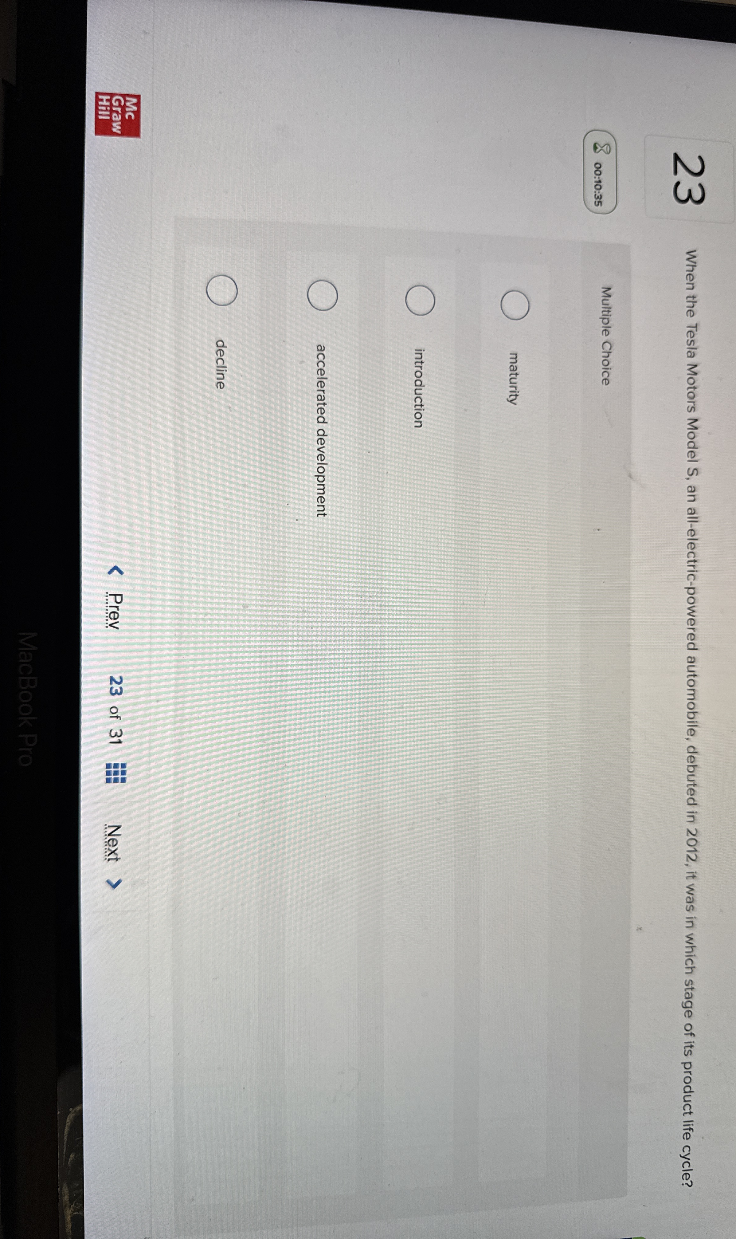  23 When the Tesla Motors Model S, an all-electric-powered automobile, debuted