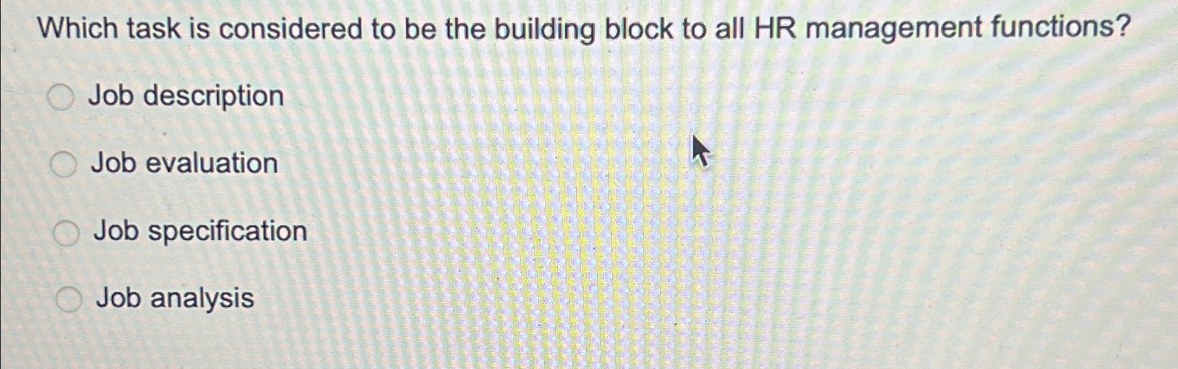  Which task is considered to be the building block to all