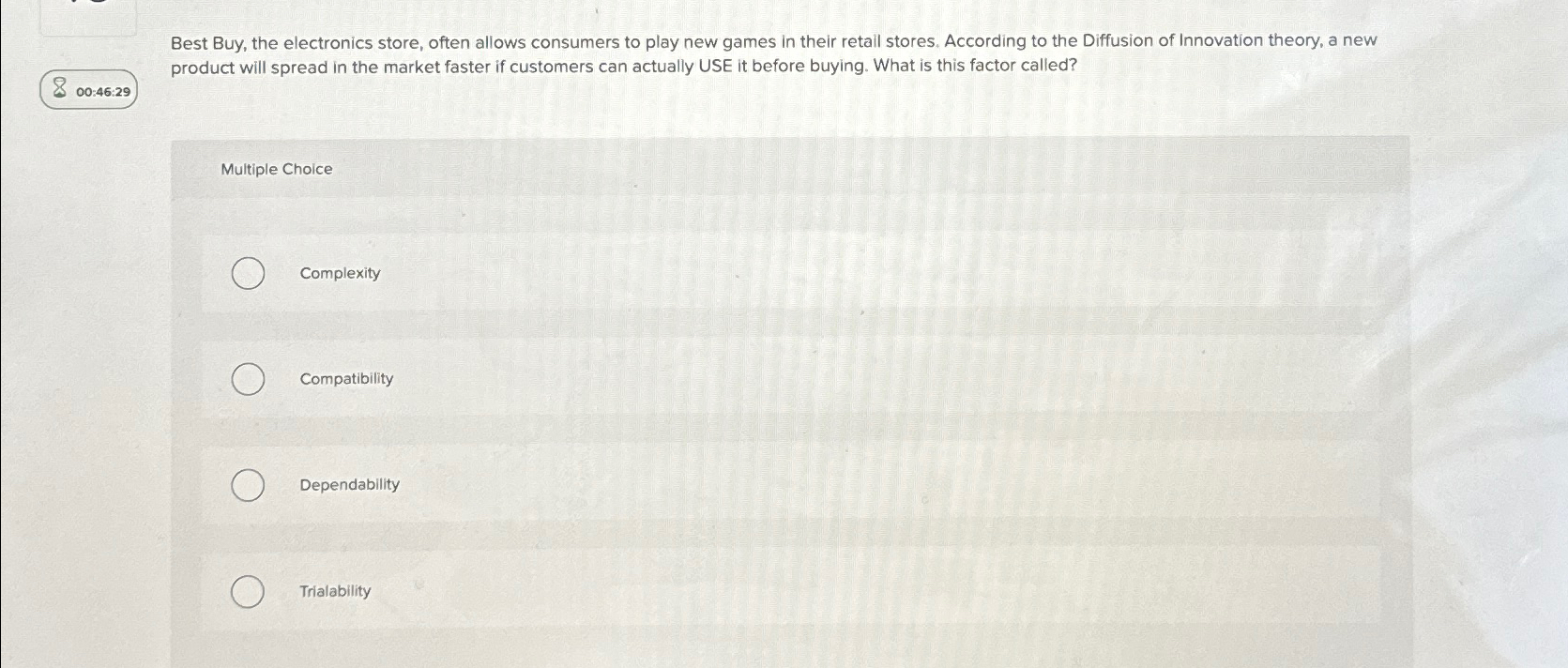  Best Buy, the electronics store, often allows consumers to play new