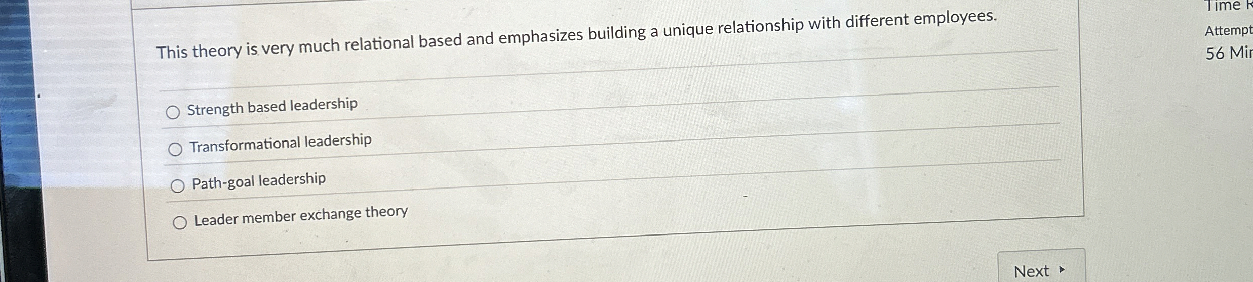  This theory is very much relational based and emphasizes building a