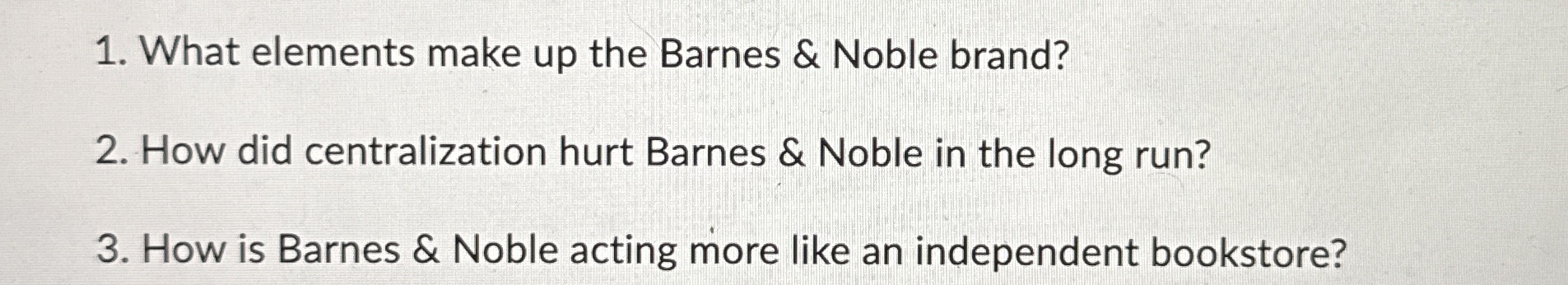  What elements make up the Barnes & Noble brand? How did