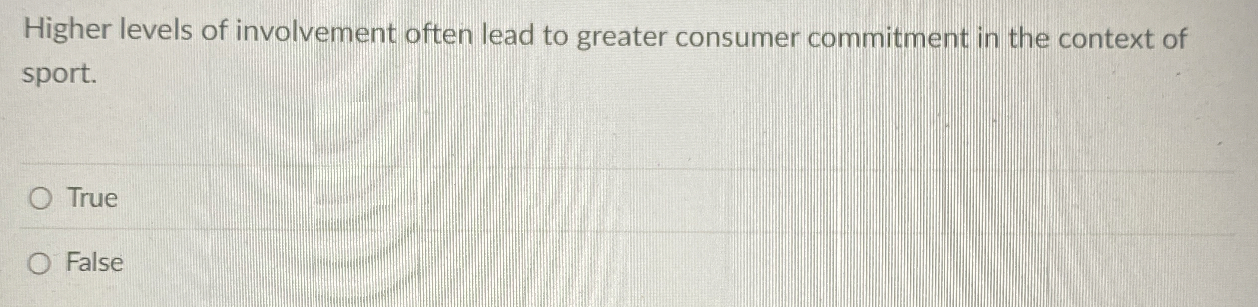  Higher levels of involvement often lead to greater consumer commitment in