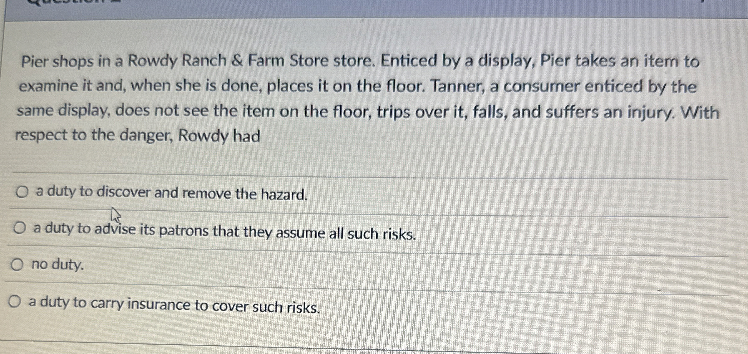  Pier shops in a Rowdy Ranch & Farm Store store. Enticed