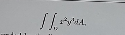  Dx2y3dA 