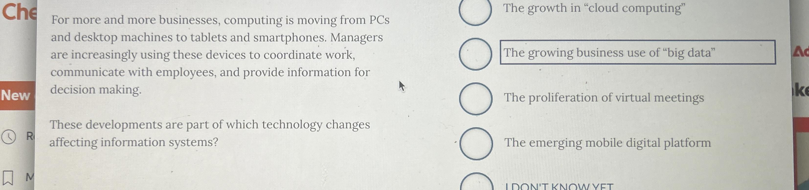  Che For more and more businesses, computing is moving from PCs