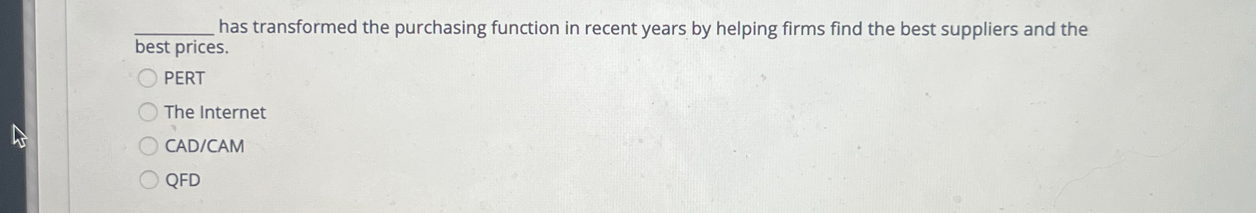  q, has transformed the purchasing function in recent years by helping
