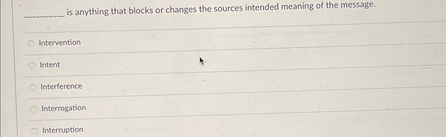  is anything that blocks or changes the sources intended meaning of