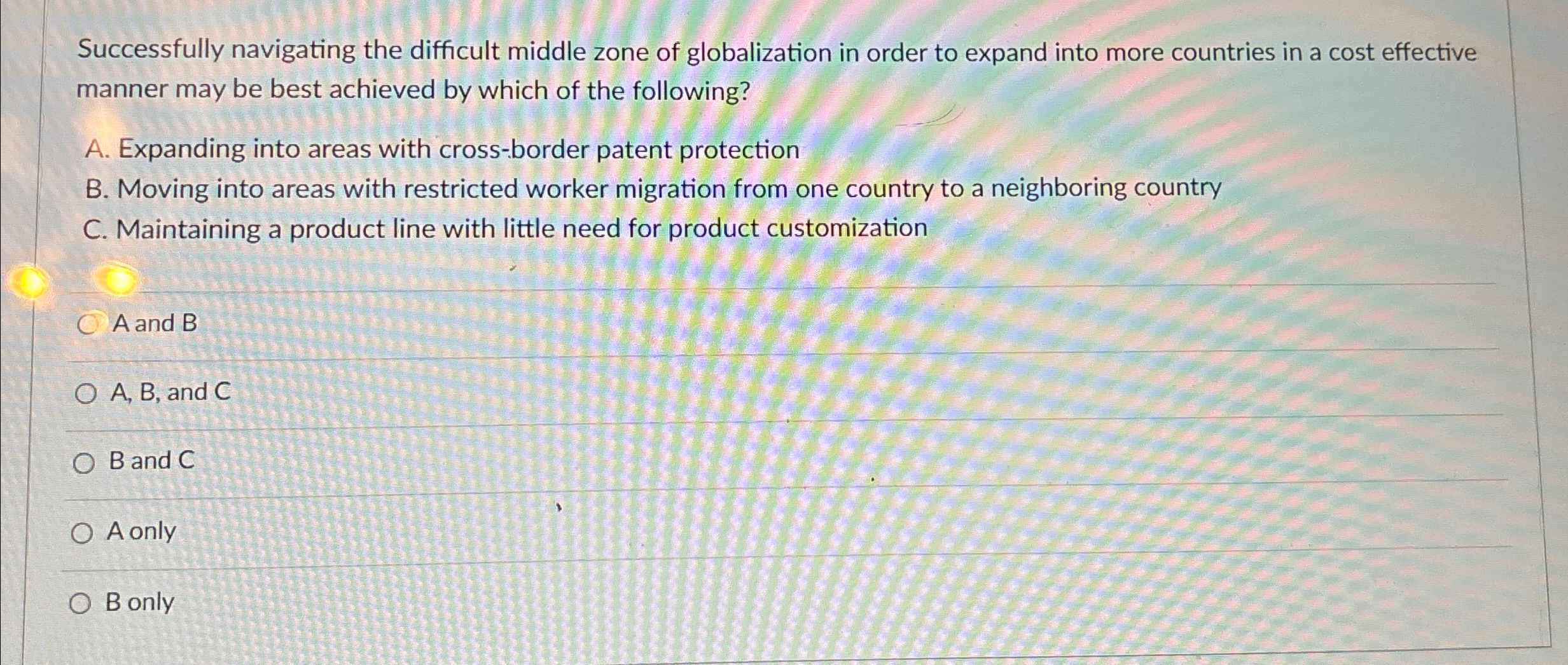  Successfully navigating the difficult middle zone of globalization in order to