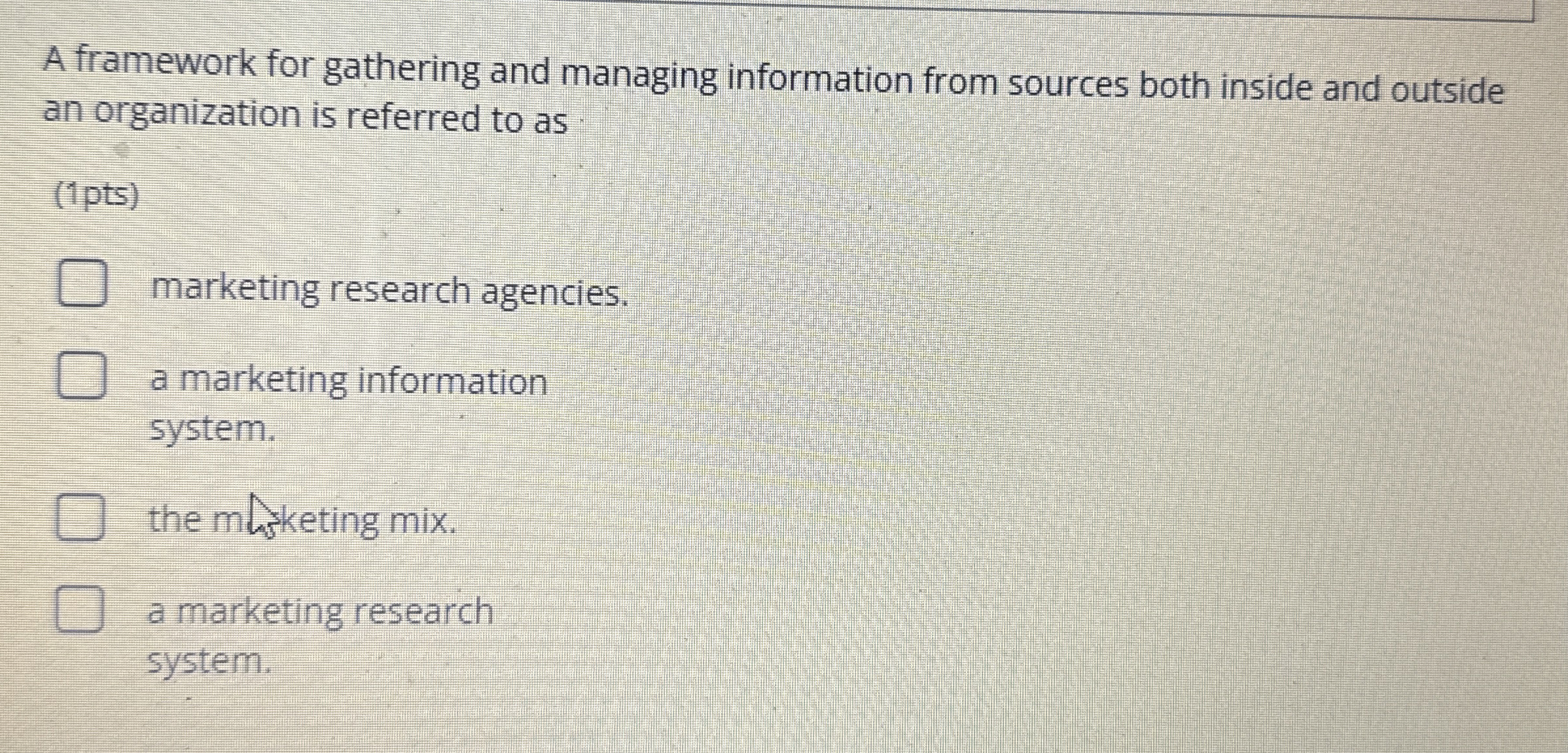  A framework for gathering and managing information from sources both inside