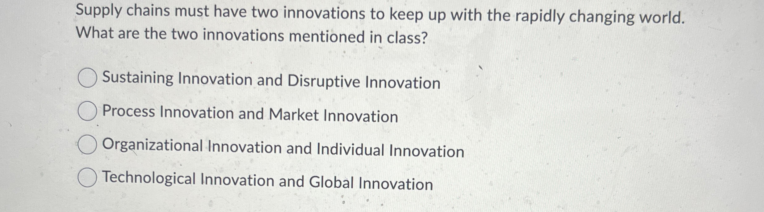  Supply chains must have two innovations to keep up with the