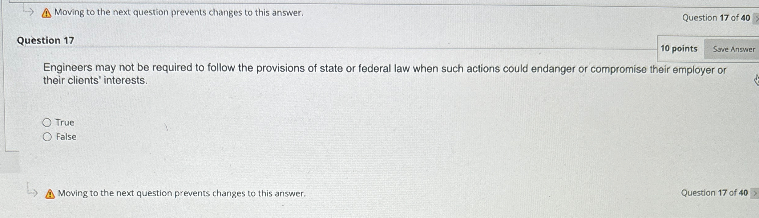  Moving to the next question prevents changes to this answer. Question