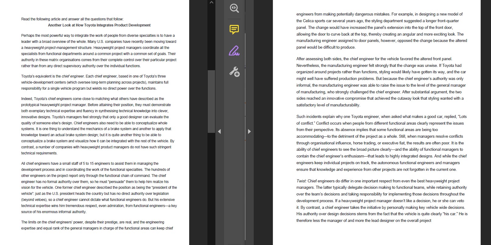  Many U.S. companies have recently been moving toward a heavyweight-project-management structure.