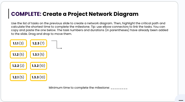  COMPLETE: Create a Project Network Diagram INSTRUCTIONS: Introduction and Background For