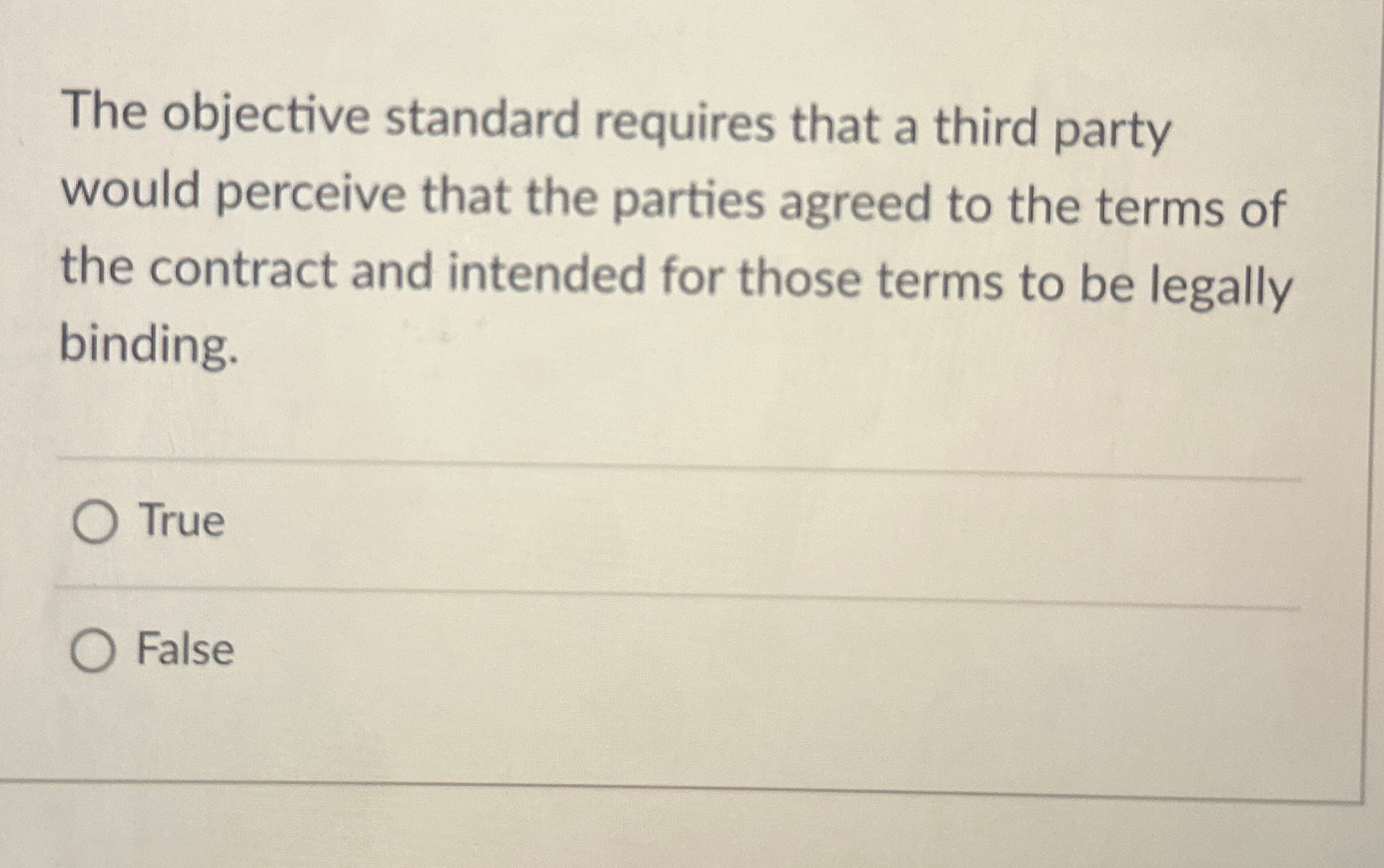  The objective standard requires that a third party would perceive that