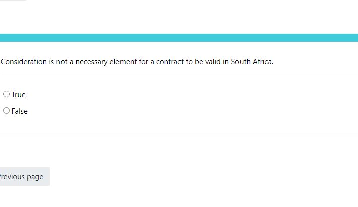 Consideration is not a necessary element for a contract to be