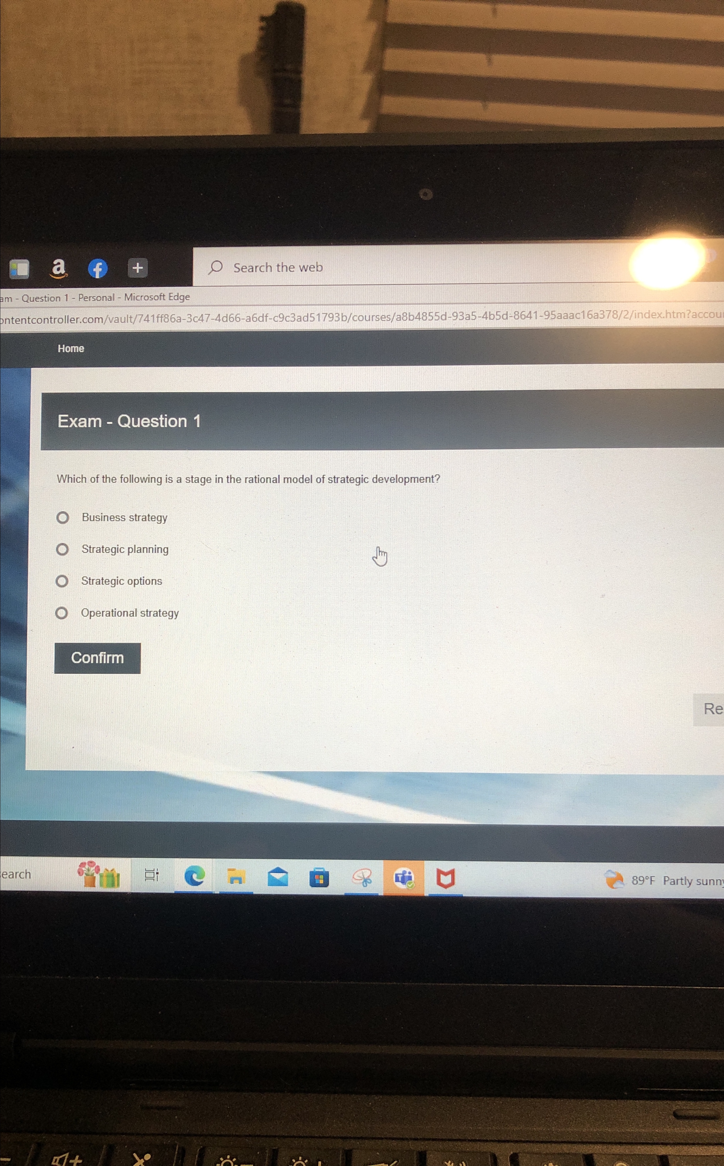  Search the web Question 1- Personal - Microsoft Edge ontentcontroller.com/vault/741ff86a-3c47-4d66-a6df-c9c3ad51793b/courses/a8b4855d-93a5-4b5d-8641-95aaac16a378/2/index.htm?accou Home