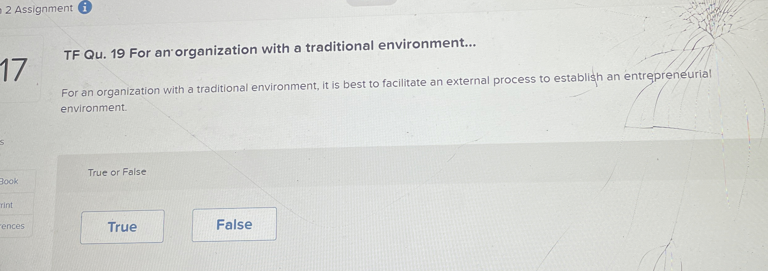  TF Qu.19 For an organization with a traditional environment... For an