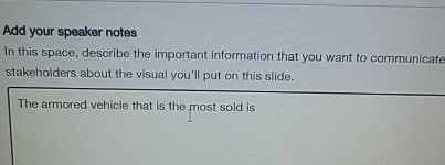  Add your speaker notes In this space, describe the important information
