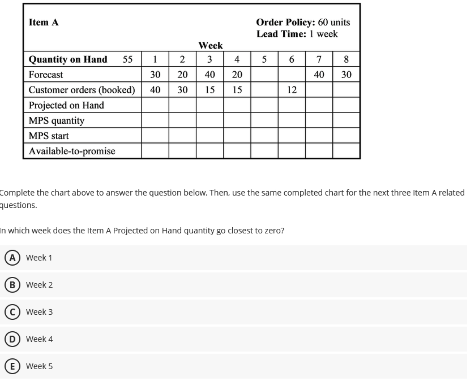  Complete the chart above to answer the question below. Then, use