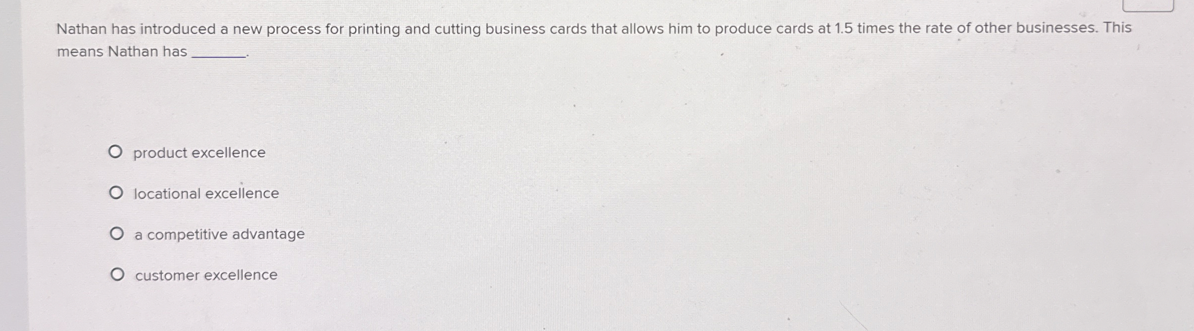  Nathan has introduced a new process for printing and cutting business