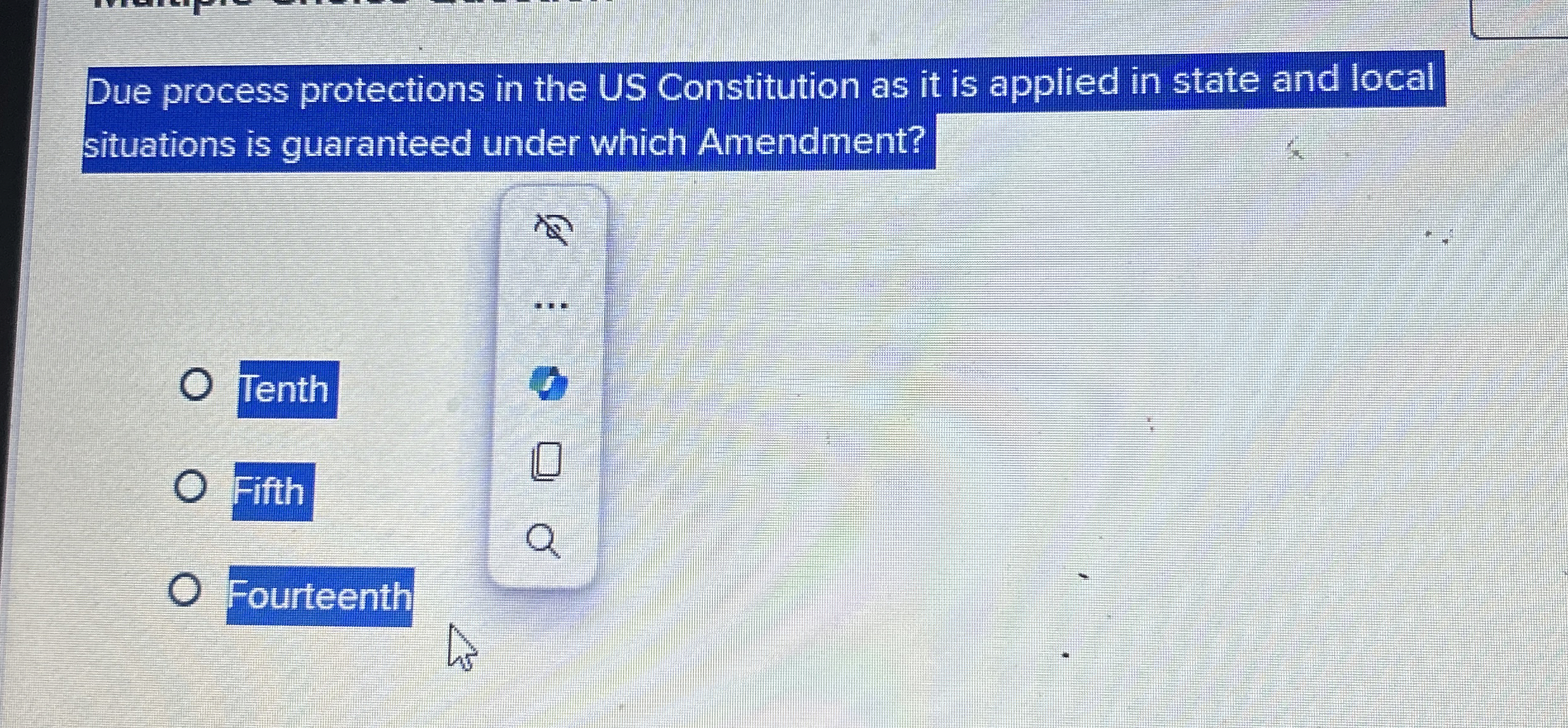  Due process protections in the US Constitution as it is applied