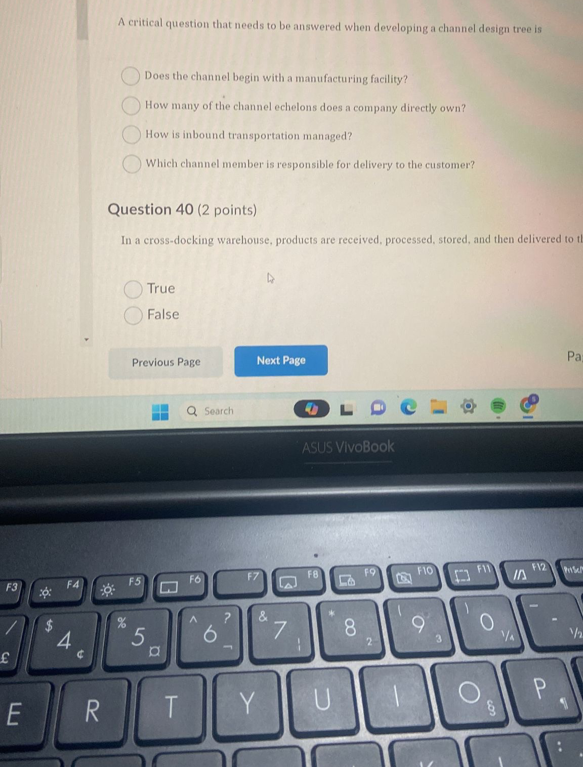  A critical question that needs to be answered when developing a