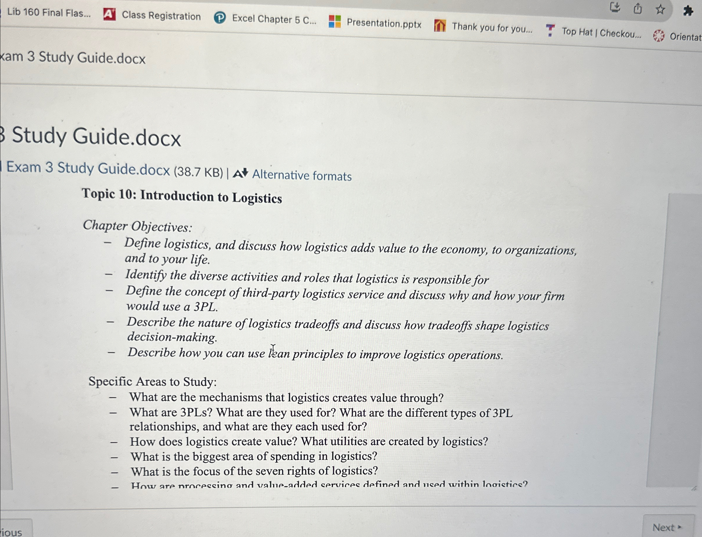  Lib 160 Final Flas... Class Registration Excel Chapter 5 C... Presentation.pptx