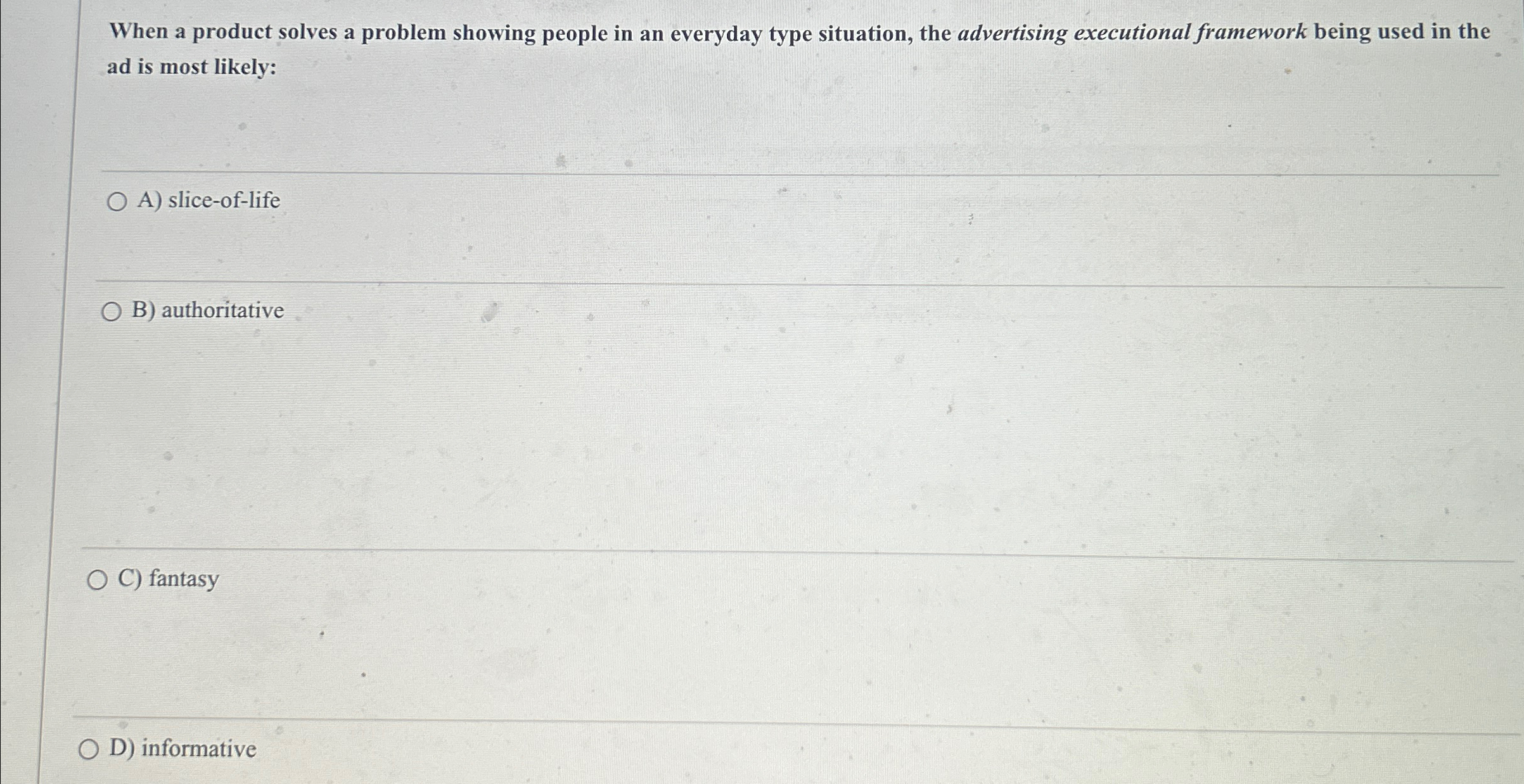  When a product solves a problem showing people in an everyday