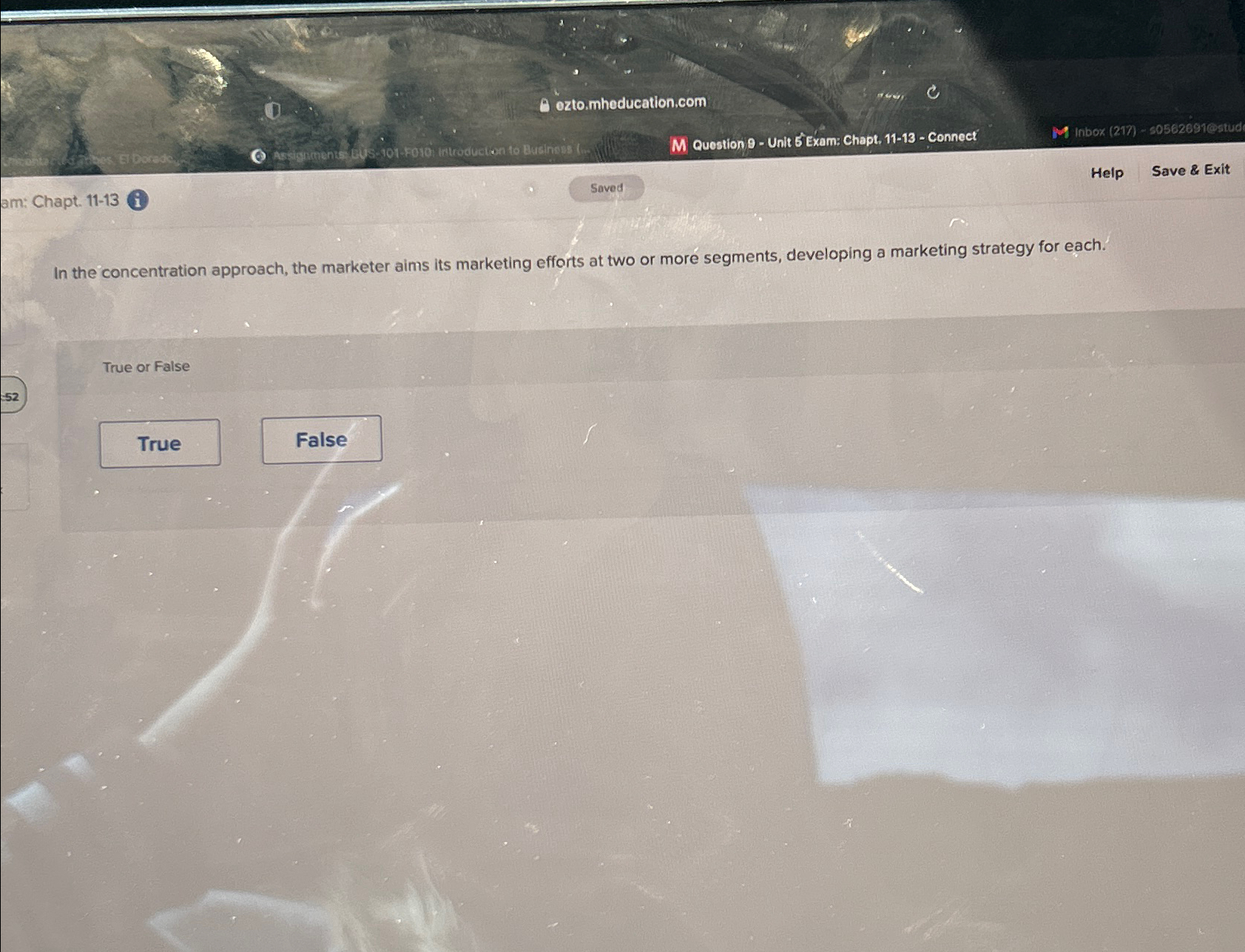  oztomheducation,com Help Save & Exit In the concentration approach, the marketer