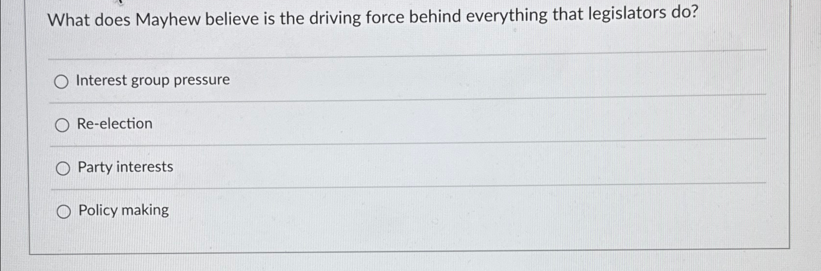  What does Mayhew believe is the driving force behind everything that