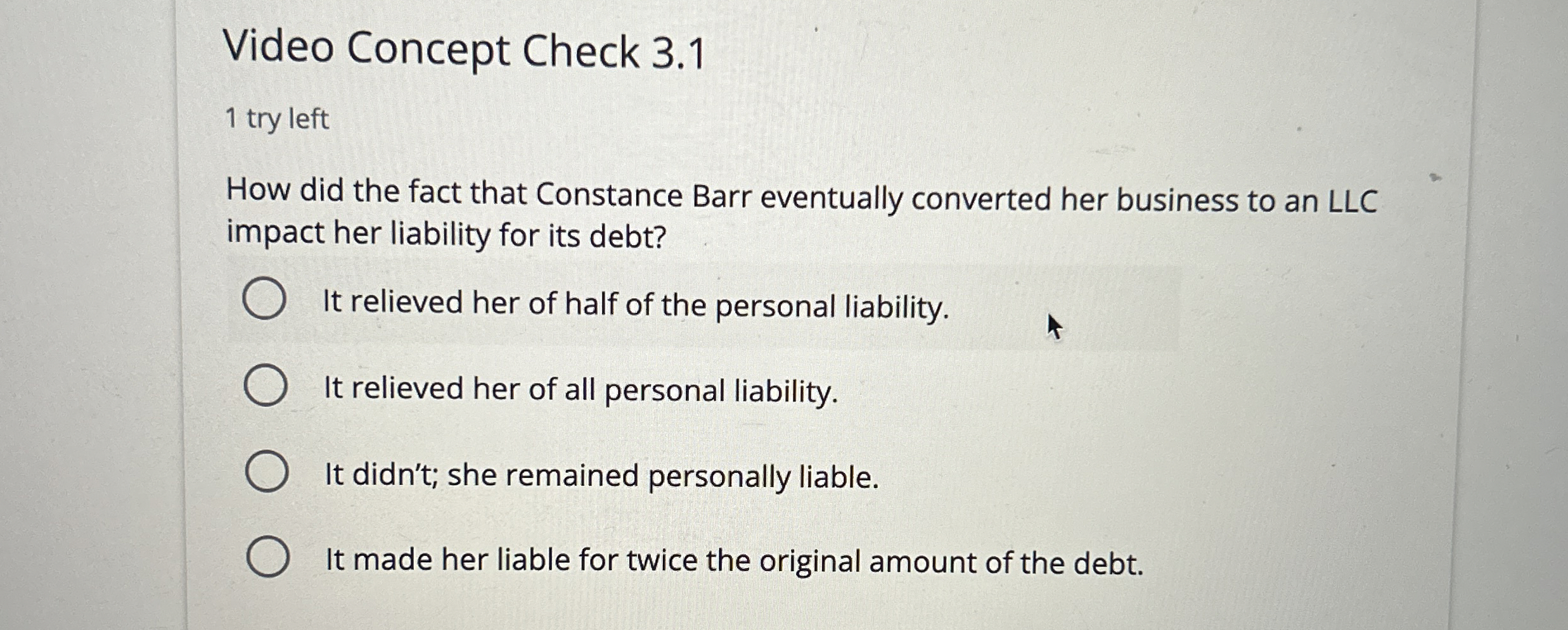  How did the fact that Constance Barr eventually converted her business