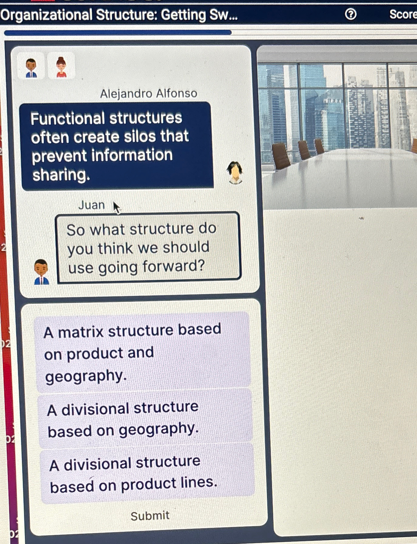  Organizational Structure: Getting Sw... Alejandro Alfonso Functional structures often create silos
