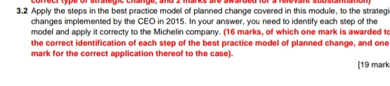  3.2 Apply the steps in the best practice model of planned