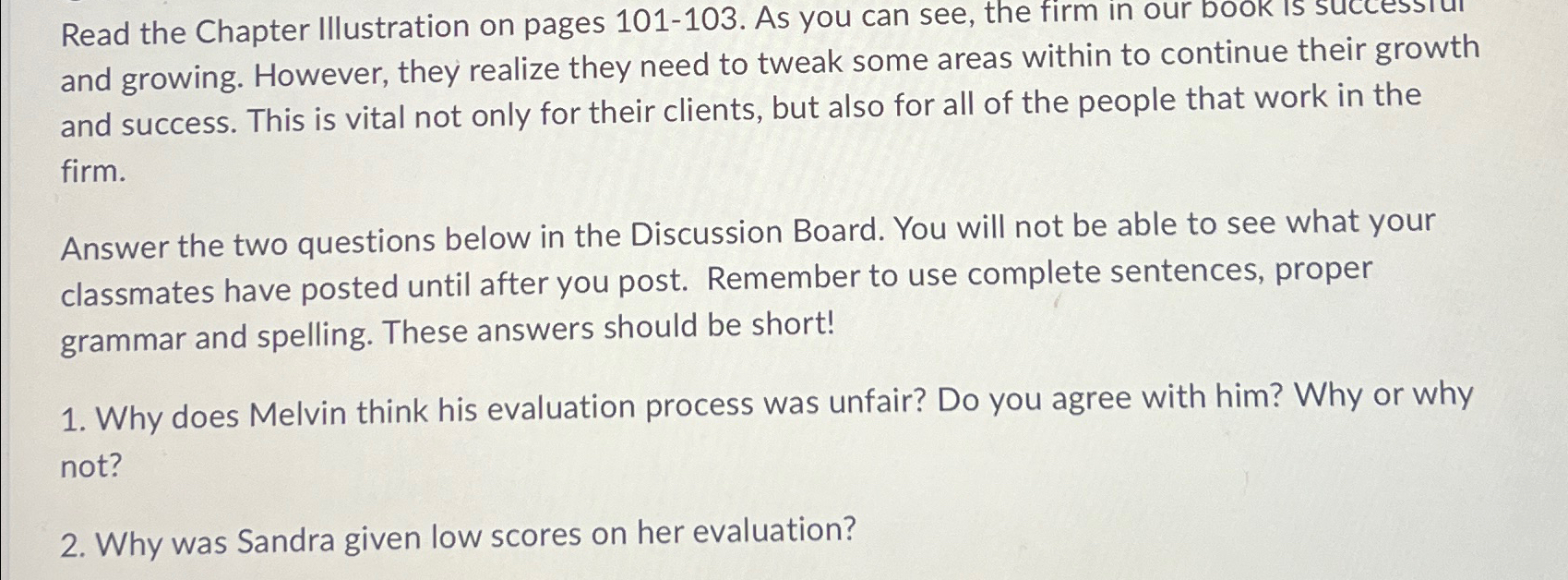  Read the Chapter Illustration on pages 101-103. As you can see,