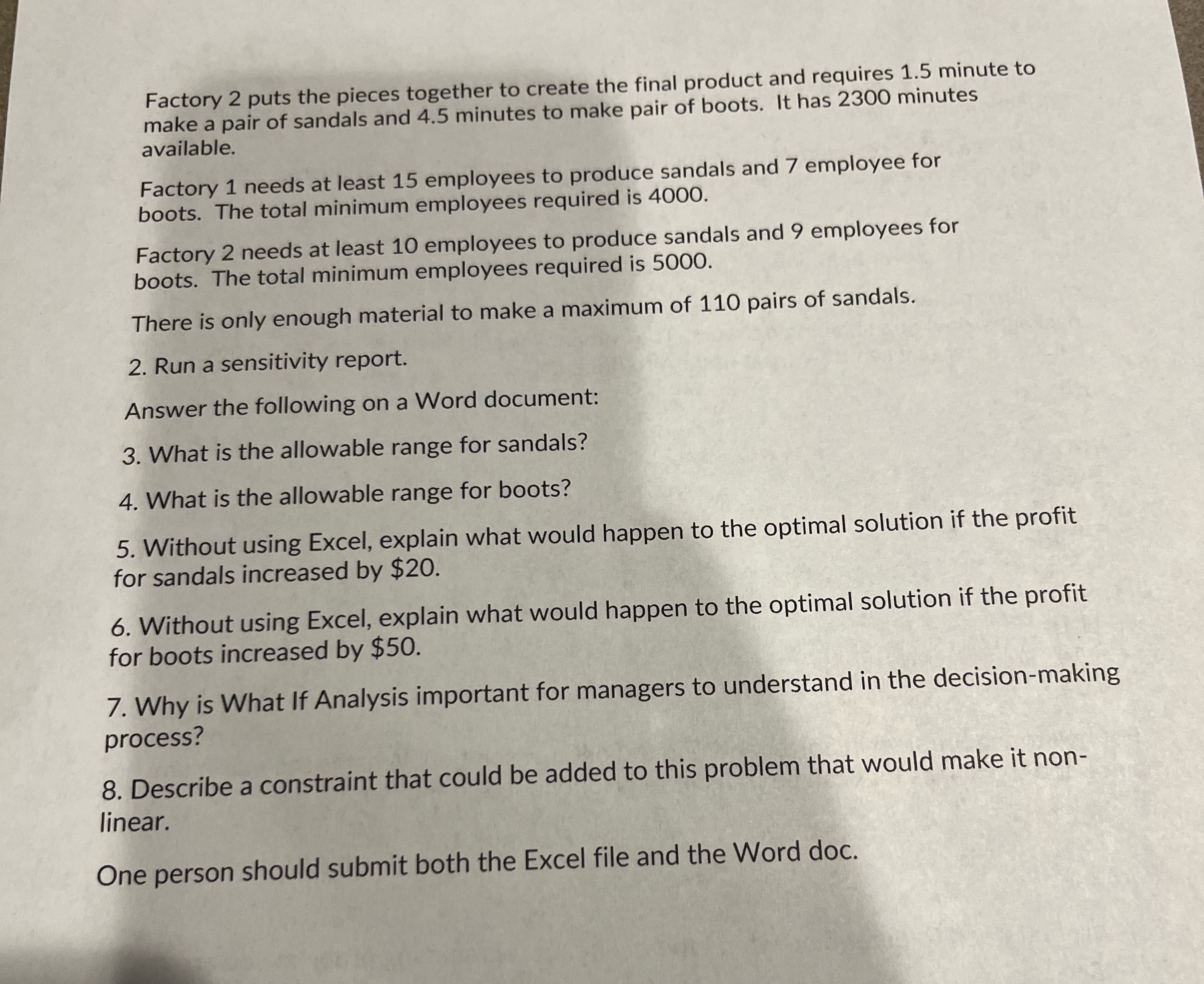  Factory 2 puts the pieces together to create the final product