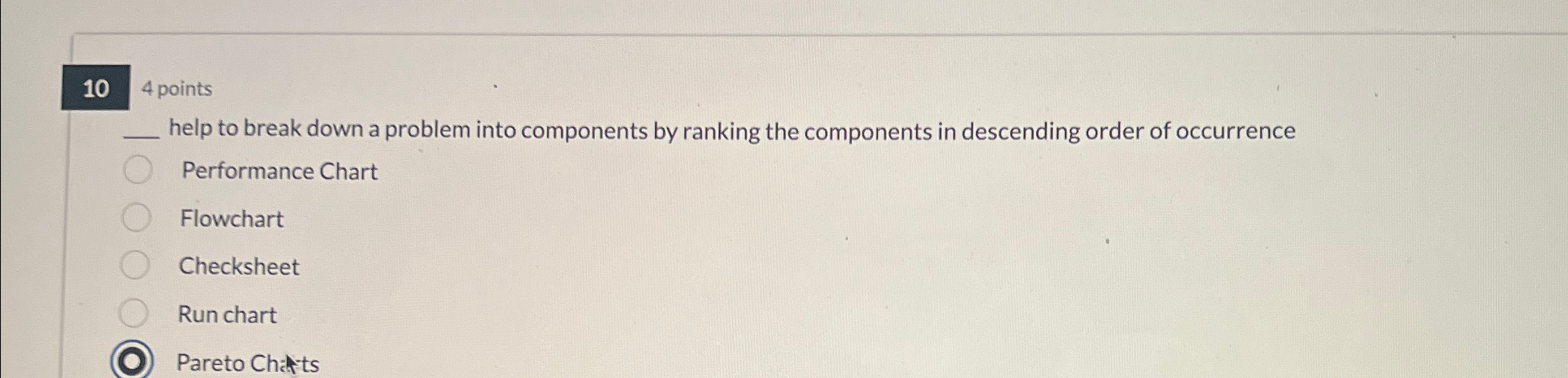  104 points q, help to break down a problem into components