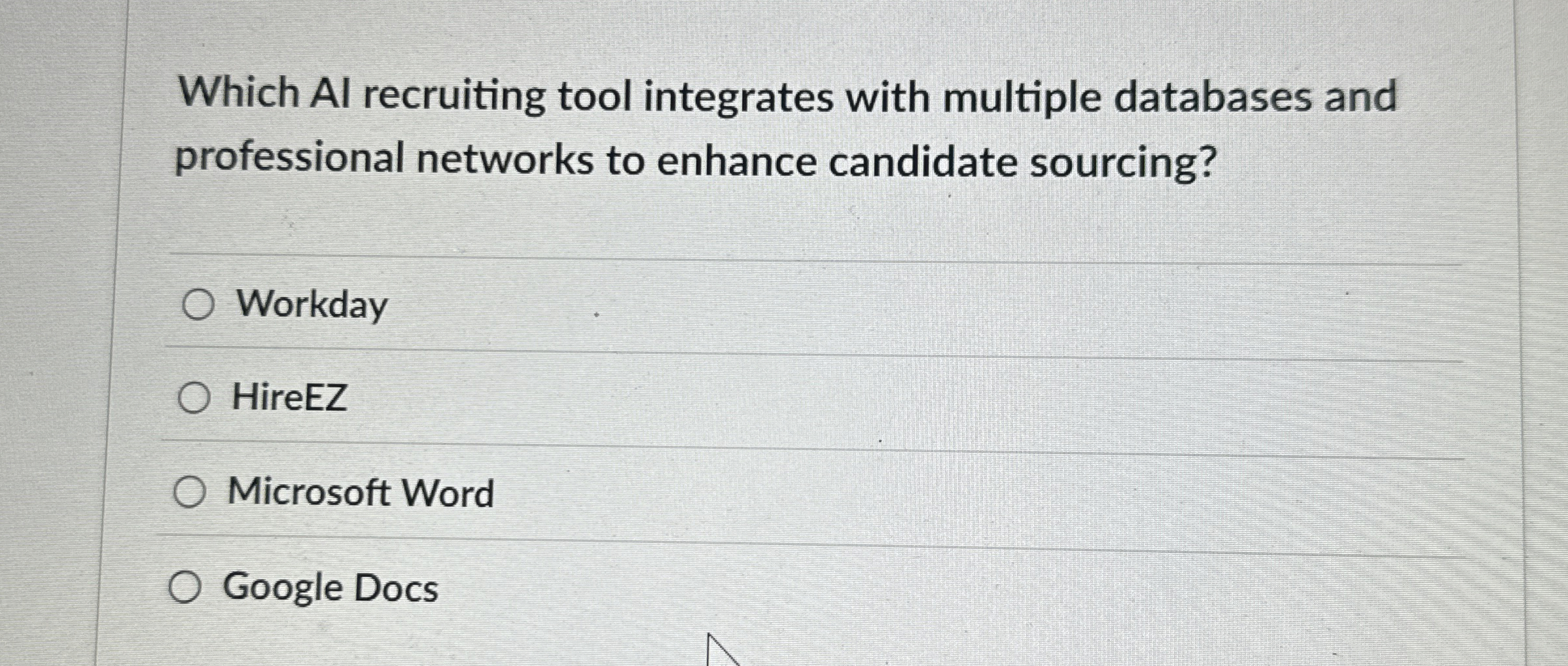  Which AI recruiting tool integrates with multiple databases and professional networks