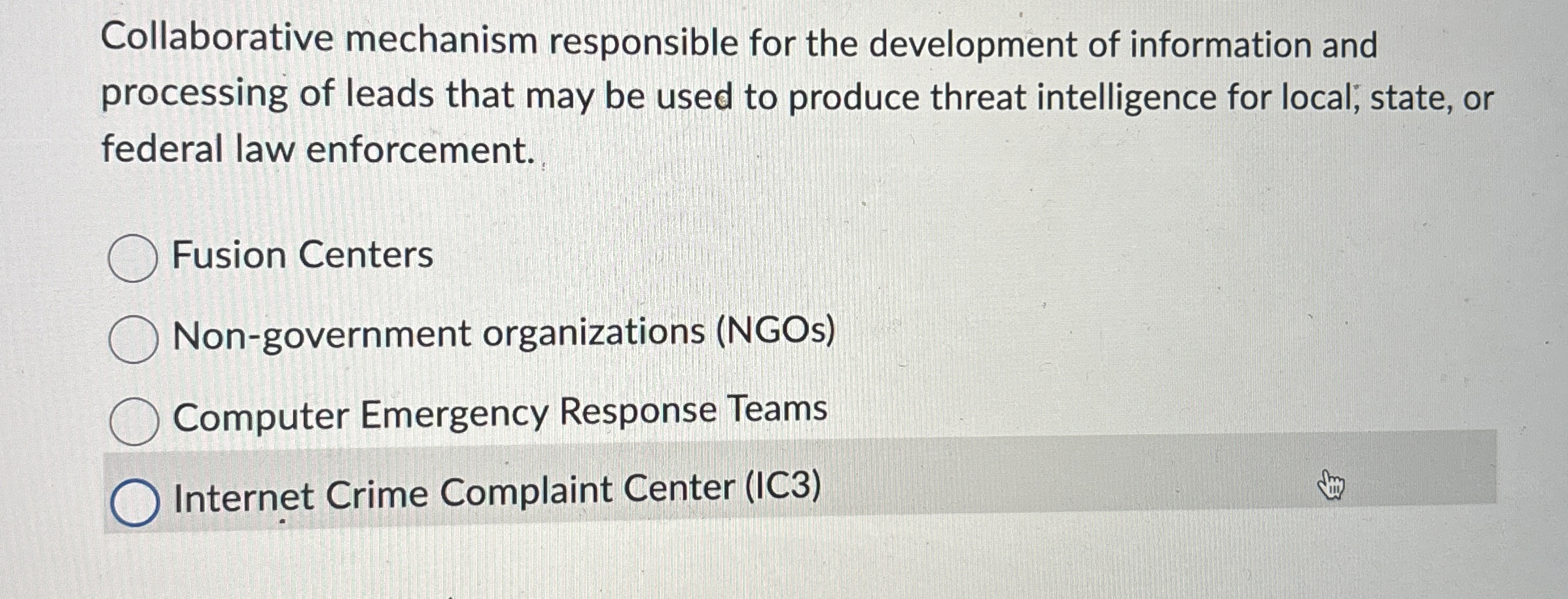  Collaborative mechanism responsible for the development of information and processing of