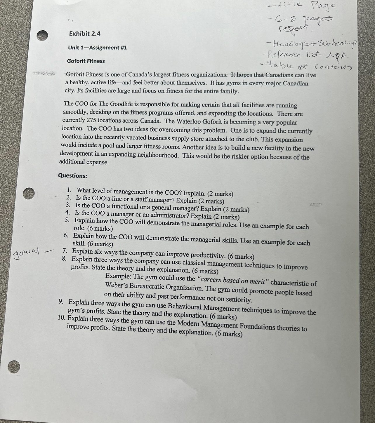  Exhibit 2.4 -6-8 pagas Unit 1-Assignment #1 Heakings + Subheading Goforit