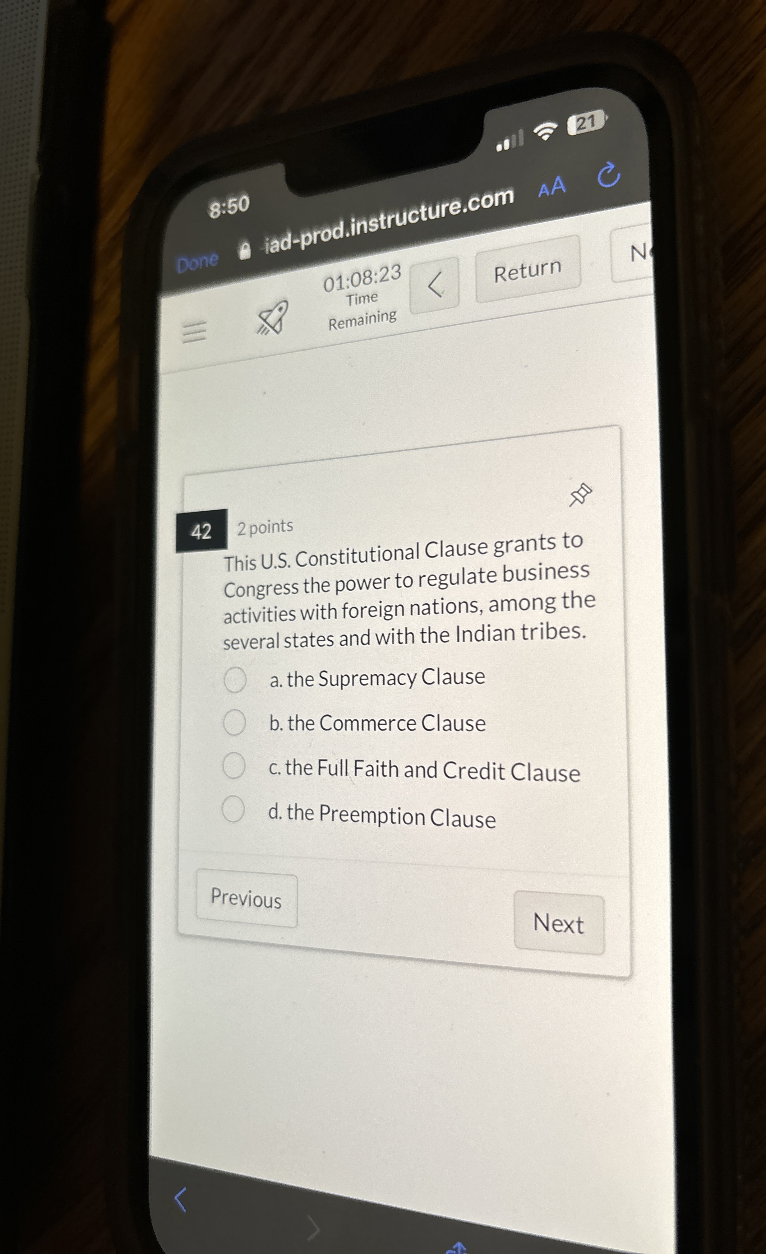  This U.S. Constitutional Clause grants to Congress the power to regulate