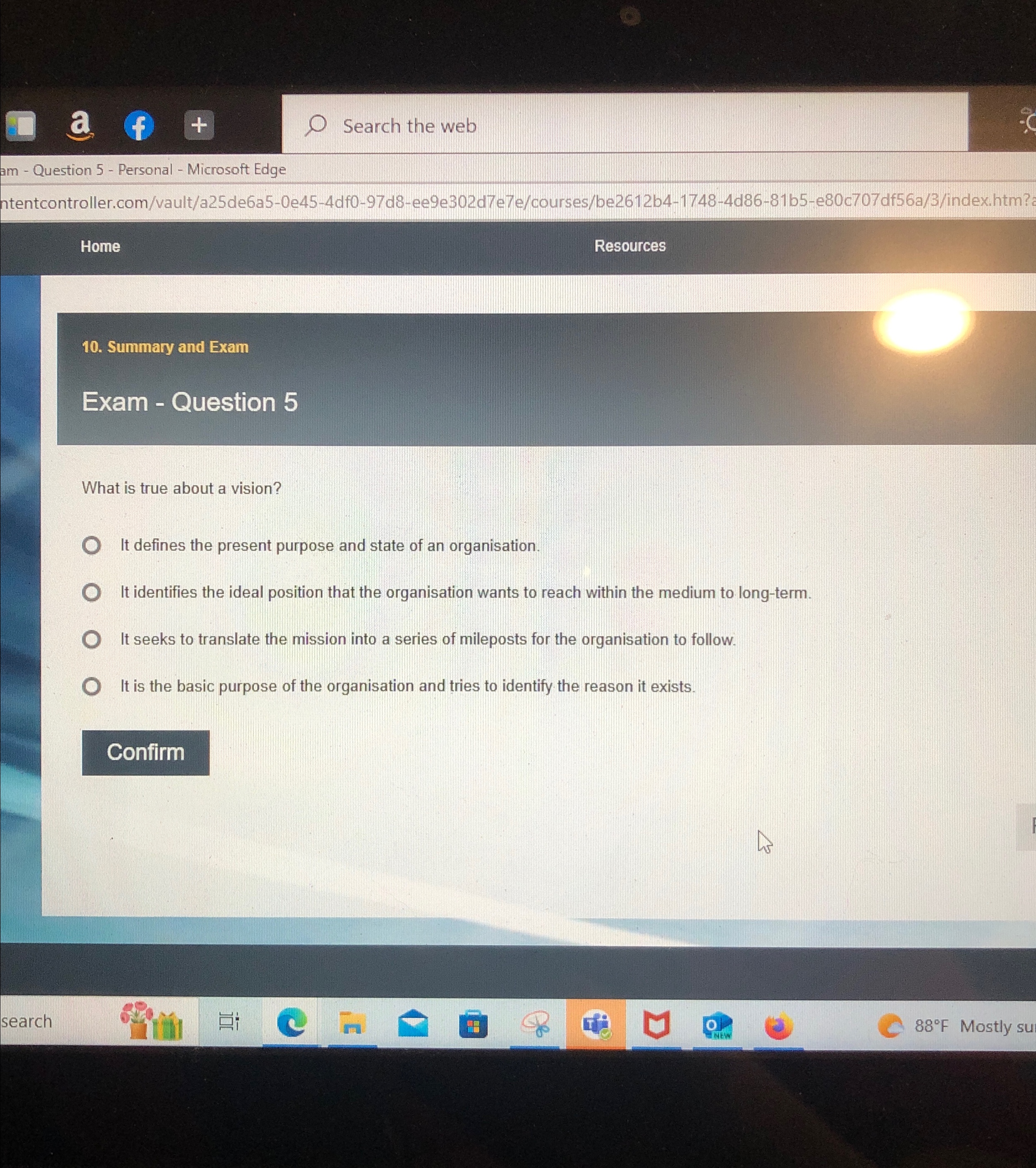  Search the web m - Question 5- Personal - Microsoft Edge