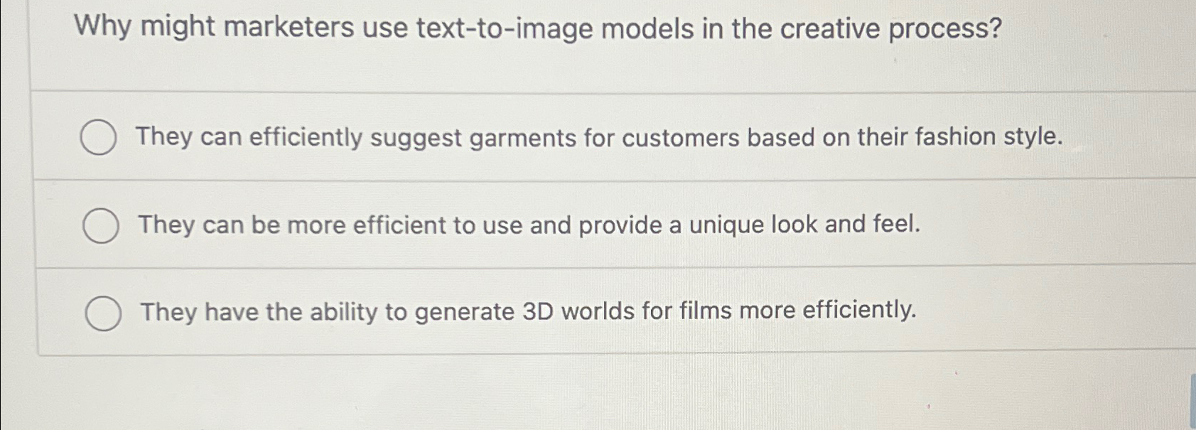  Why might marketers use text-to-image models in the creative process? They