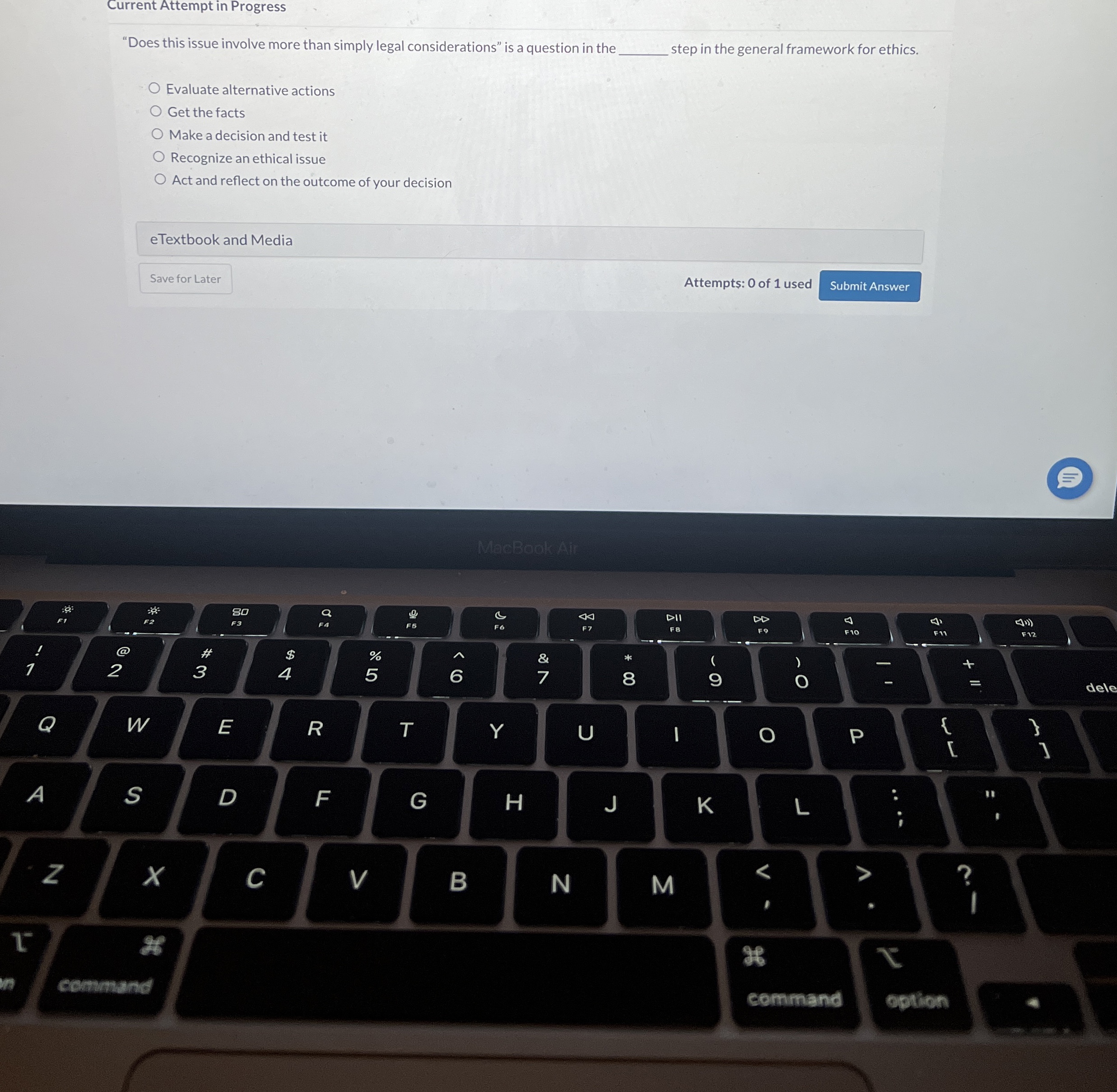  Current Attempt in Progress "Does this issue involve more than simply