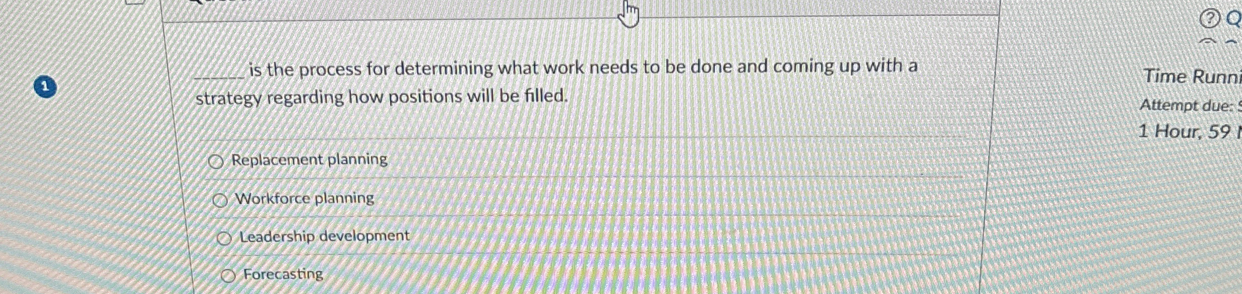  is the process for determining what work needs to be done