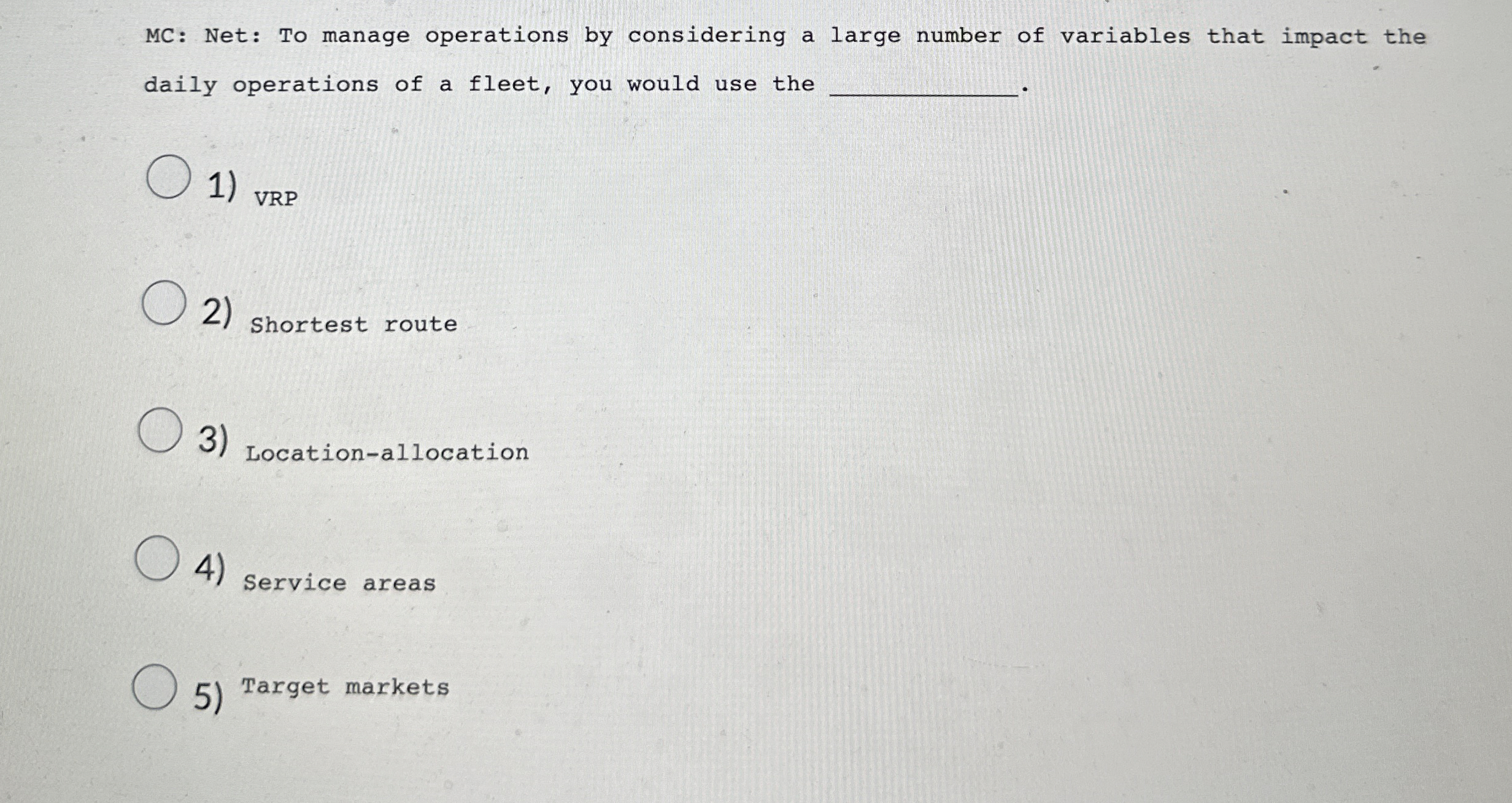  MC: Net: To manage operations by considering a large number of
