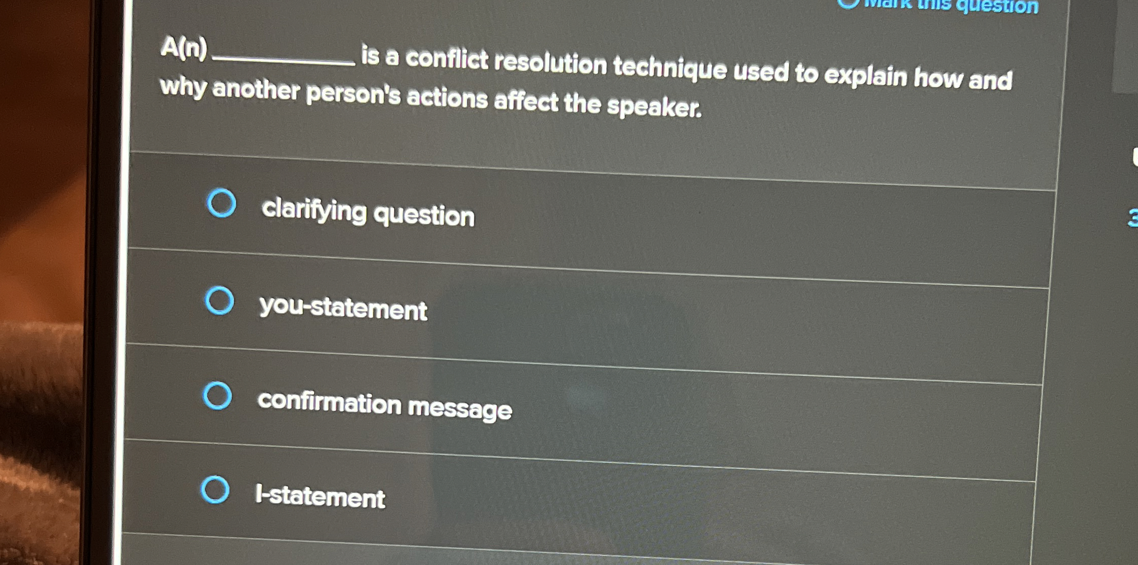  A(n) is a conflict resolution technique used to explain how and