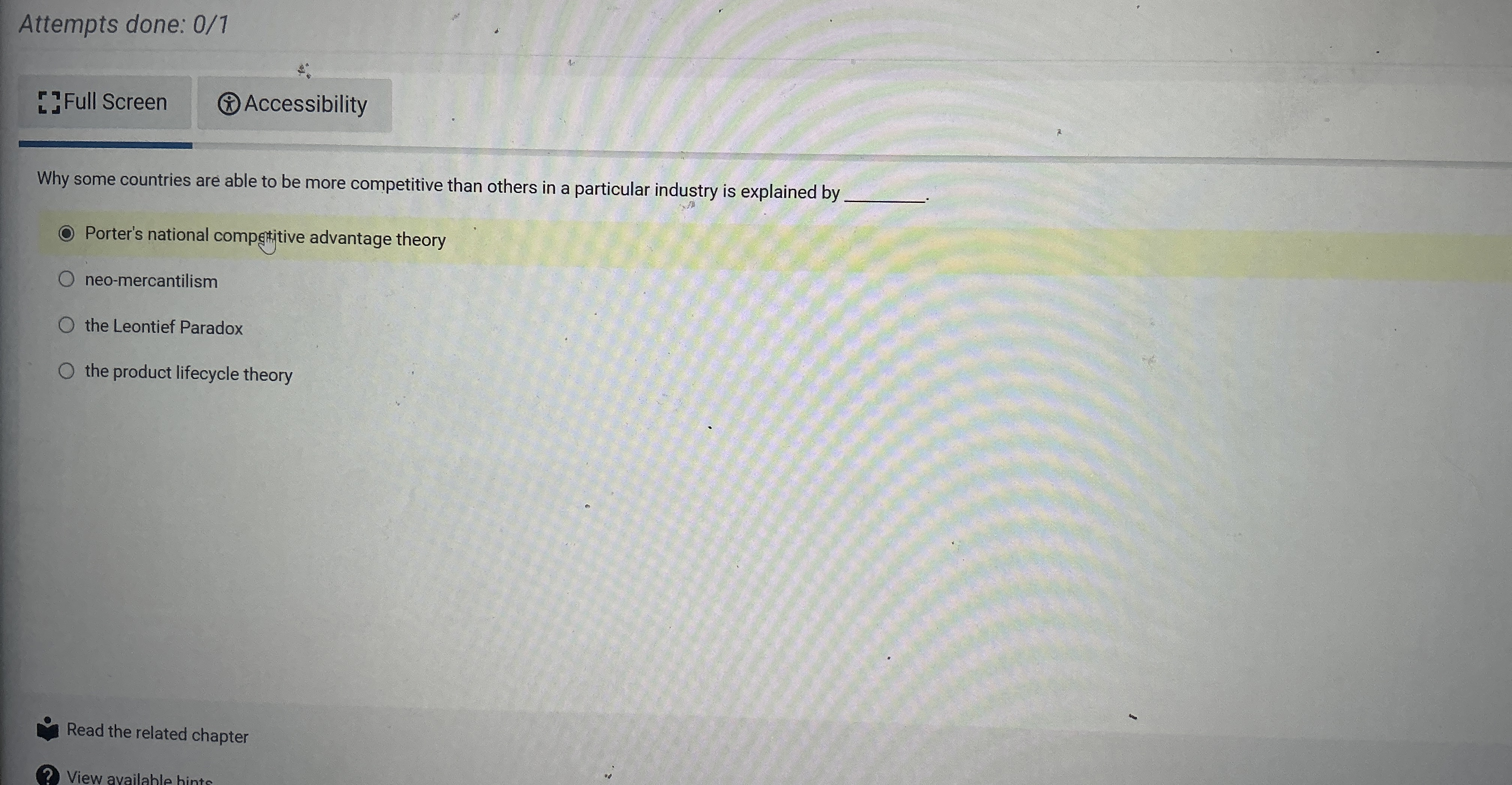  Attempts done: 0/1 Full Screen Why some countries are able to